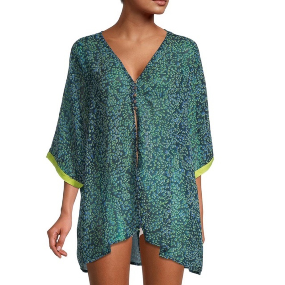 NWT Free People Printed High-Low Coverup